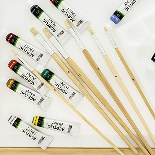US Art Supply 33 Piece Custom Artist Acrylic Painting Set with Tab...