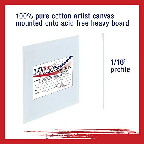 US Art Supply 6 X 6 inch Professional Artist Quality Acid Free Can...