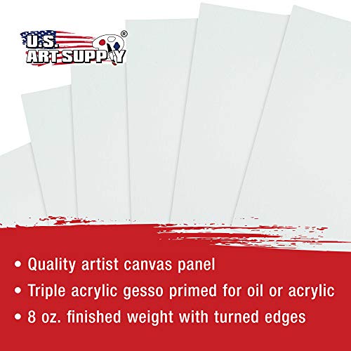 US Art Supply Multi-Pack 6-Ea of 5 x 7, 8 x 10, 9 x 12, 11 x 14 in...