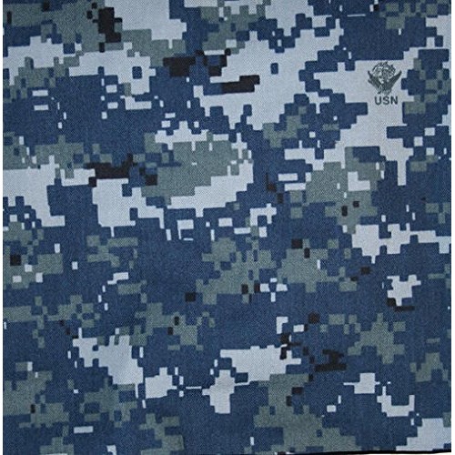 US Navy NWU Digital Blue Nyco Twill 65 Camouflage Fabric by The Yard
