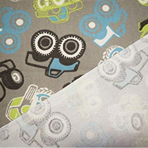 Beige Monster Trucks 100% Cotton Canvas Duck 7 oz Drapery Plain We...
