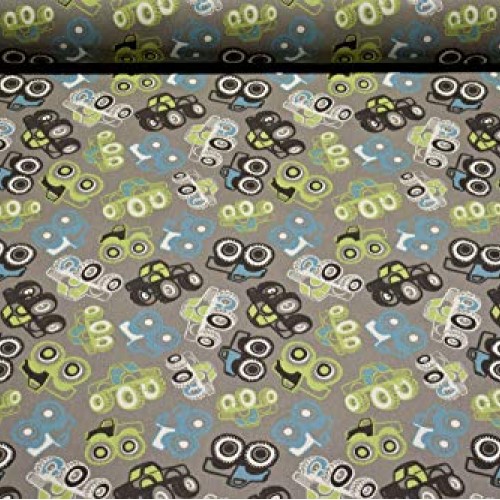Beige Monster Trucks 100% Cotton Canvas Duck 7 oz Drapery Plain We...