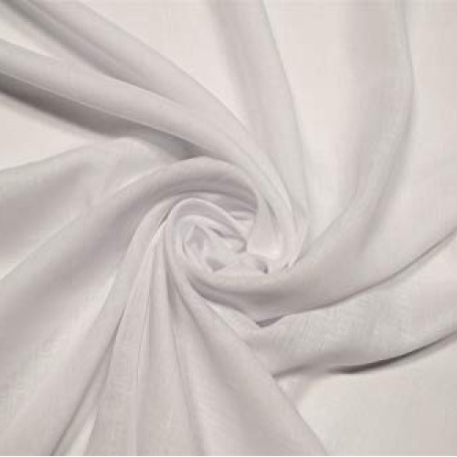 Bright White 4 oz 100% Cotton Lawn Sheer Apparel Fabric Shirting D...