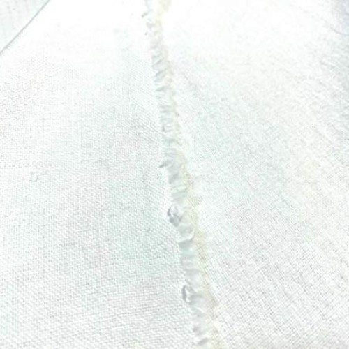 Bright White Interlining Flannel Fabric Cotton Single Nap 54W Bla...