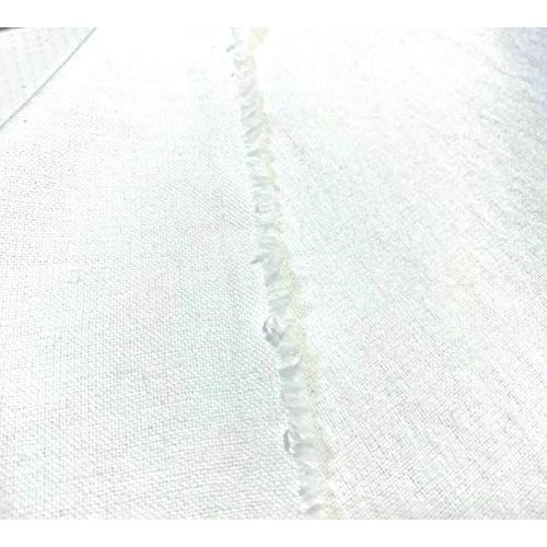 Bright White Interlining Flannel Fabric Cotton Single Nap 54W Bla...