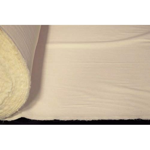 Natural White Interlining Flannel Fabric Cotton Double Nap 54W Bl...