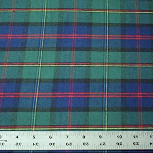 Yarn Dyed Tartan Plaid Cotton Flannel Soft Fabric 58 Wide Green N...