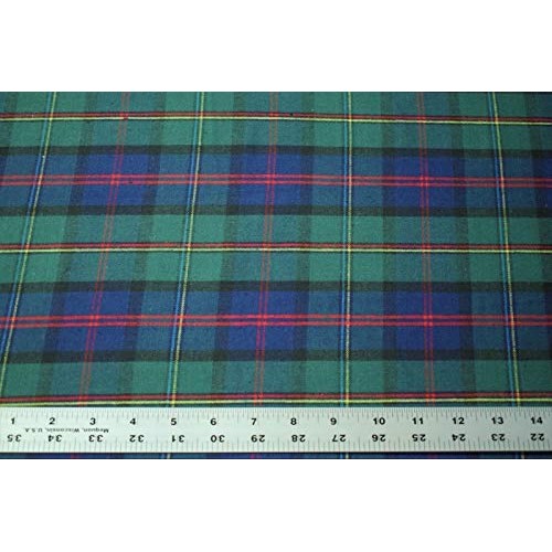 Yarn Dyed Tartan Plaid Cotton Flannel Soft Fabric 58 Wide Green N...