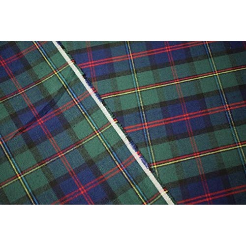 Yarn Dyed Tartan Plaid Cotton Flannel Soft Fabric 58 Wide Green N...