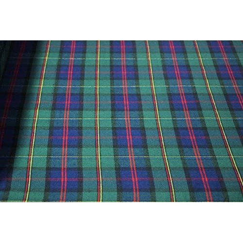 Yarn Dyed Tartan Plaid Cotton Flannel Soft Fabric 58 Wide Green N...