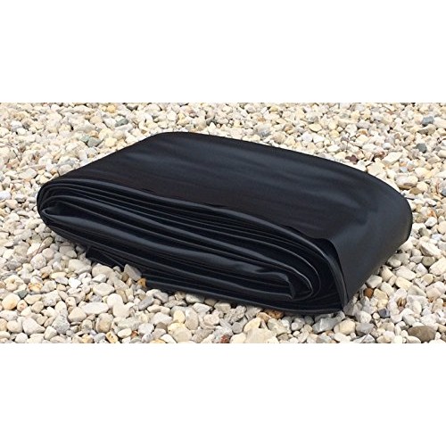 24 x 25 Pond Liner - 20-mil Black PVC for Koi Ponds, Streams Fou...