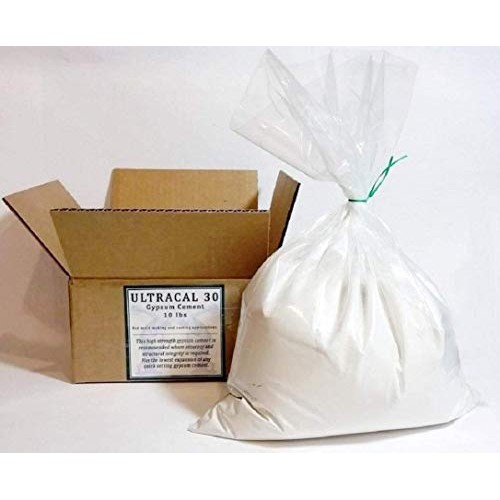 10 Lbs ULTRACAL 30 Gypsum Cement - Plaster - for Moldmaking and Ca...