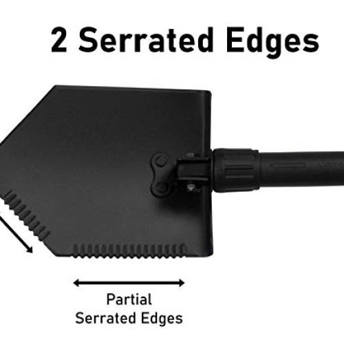 Genuine Military Issue Entrenching Tool, Folding Shovel w D Handle