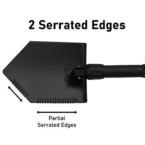 Genuine Military Issue Entrenching Tool, Folding Shovel w D Handle