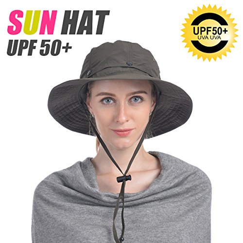 USHAKE Mosquito Head Net Hat, Safari Hat Sun Hat Bucket Hat with H...