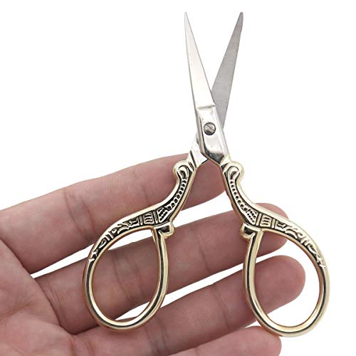 6 Pack Small Sewing Scissors, 3.6 Inch Stork Scissors Office Fabri...