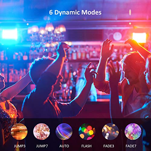 Ustellar 4 Pack 25W RGB LED Flood Lights Color Changing Indoor Out...