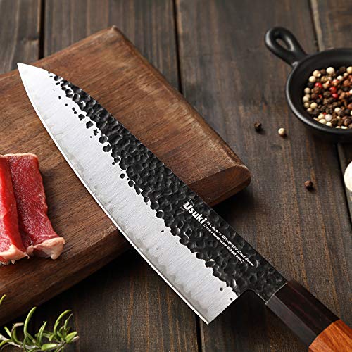 Gyuto Chef’s Knife, 8 inch Japanese Style Chef Knife 3 layers 9CR1...
