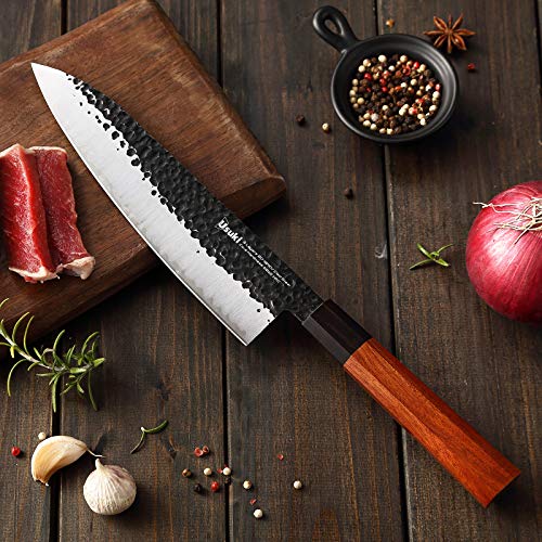 Gyuto Chef’s Knife, 8 inch Japanese Style Chef Knife 3 layers 9CR1...