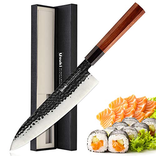 Gyuto Chef’s Knife, 8 inch Japanese Style Chef Knife 3 layers 9CR1...