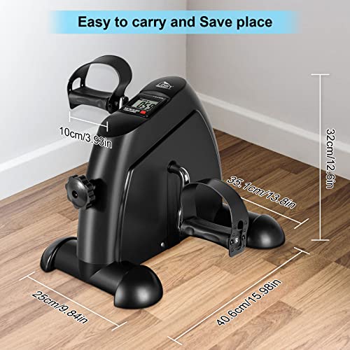 Uten Mini Exercise Bike, Under Desk Bike Pedal Exerciser, Under De...