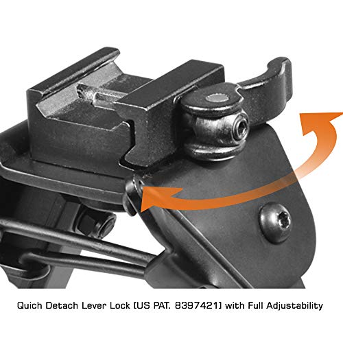 UTG Super Duty Bi-pod with QD Lever Mount, Height 6.0- 8.5