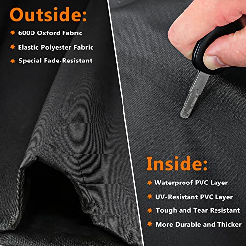 Utheer Pellet Grill Cover for Camp Chef, Upgraded Full-Length Smok...