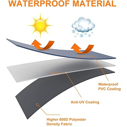 Utheer Pellet Grill Cover for Camp Chef, Upgraded Full-Length Smok...