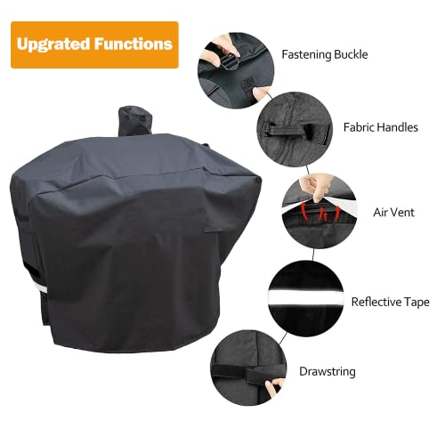 Utheer Pellet Grill Cover for Camp Chef, Upgraded Full-Length Smok...
