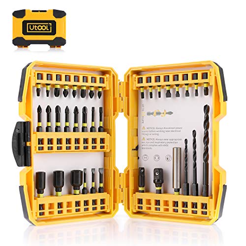 Impact Driver Bit Set, Utool 36pcs Impact Screwdri and Drill Bits ...