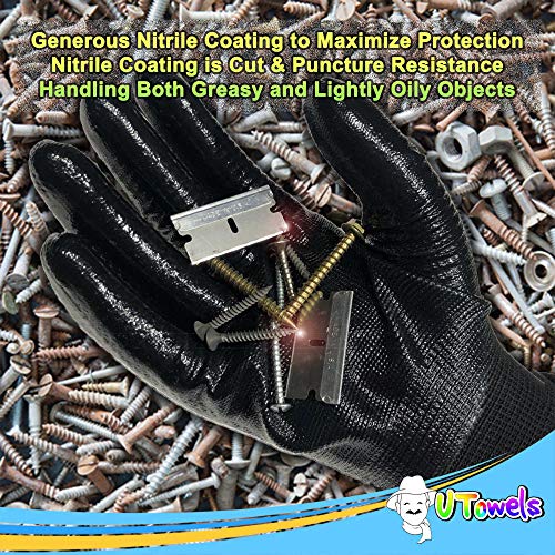 Work Gloves for Men and Women 8-Pack Safety Gloves for Working, Ga...