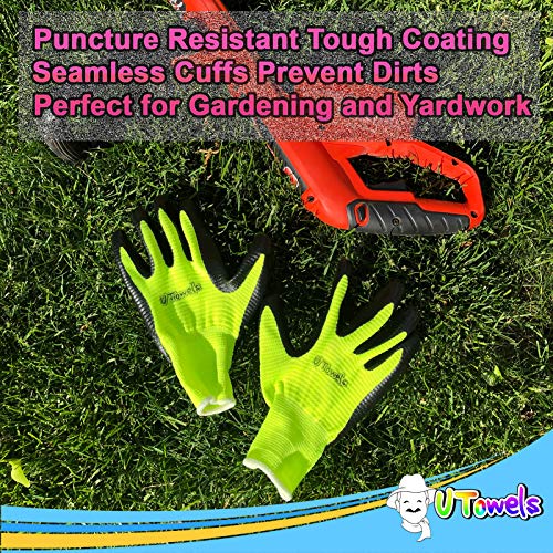 Work Gloves for Men and Women 8-Pack Safety Gloves for Working, Ga...