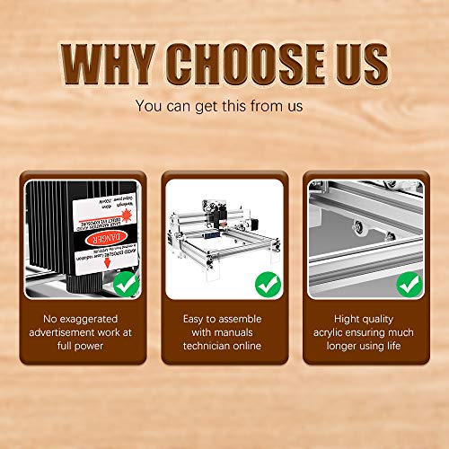 Uttiny Laser Engraving Machine, 30x40cm Engraver Kits DIY CNC 2.5W...