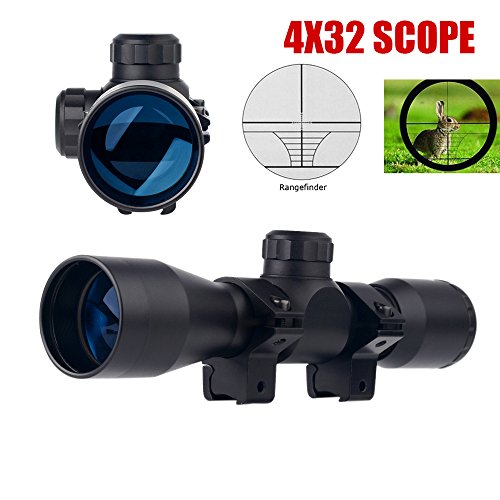 UUQ Tactical 4X32 Compact .223 .308 Scope Rangefinder Reticle/w Ri...