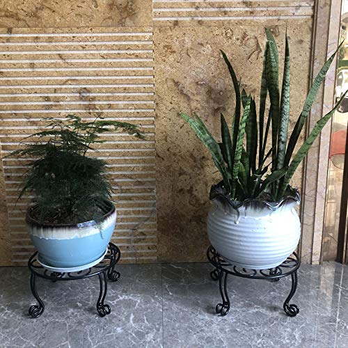 2 Pack Plant Stand Indoor Outdoor for Flower Pot Metal Garden Cont...