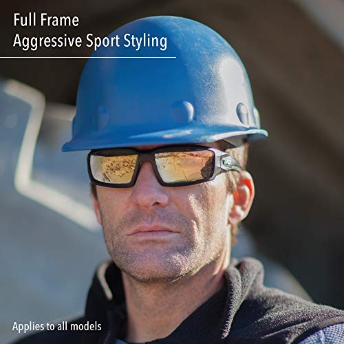 Uvex by Honeywell Hypershock Safety Glasses, Black Fame with Espre...