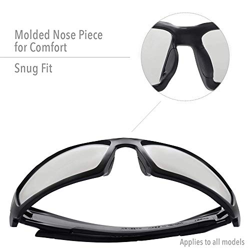 Uvex by Honeywell Hypershock Safety Glasses, Black Fame with Espre...