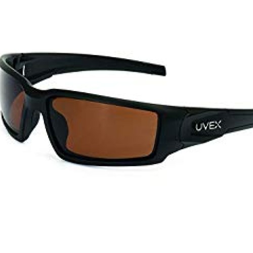 Uvex by Honeywell Hypershock Safety Glasses, Black Fame with Espre...