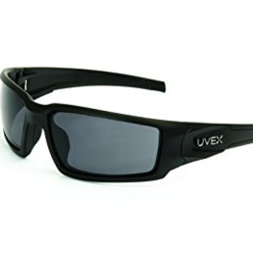 Uvex by Honeywell Hypershock Safety Glasses, Black Frame with Gray...