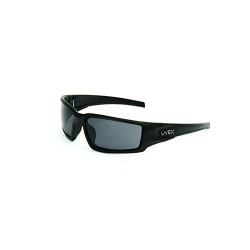 Uvex by Honeywell Hypershock Safety Glasses, Black Frame with Gray...