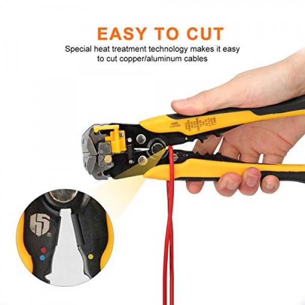 Wire Stripper, Uvital Electrician Automatic 3 in 1 Wire Stripping ...