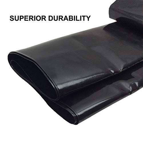 UWIOFF Pond Liner 20 Mil, 7 x 10 Pond Skins Liner Black HDPE Pon...