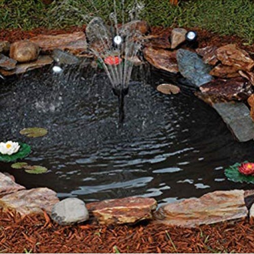 UWIOFF Pond Liner 20 Mil, 7 x 10 Pond Skins Liner Black HDPE Pon...