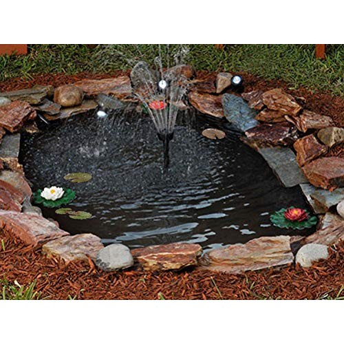 UWIOFF Pond Liner 20 Mil, 7 x 10 Pond Skins Liner Black HDPE Pon...