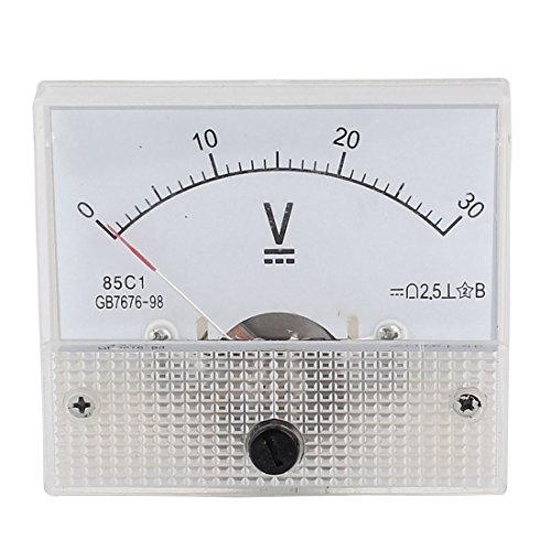 85C1 Class 2.5 Accuracy DC 0-30V Analog Voltmeter Volt Meter White