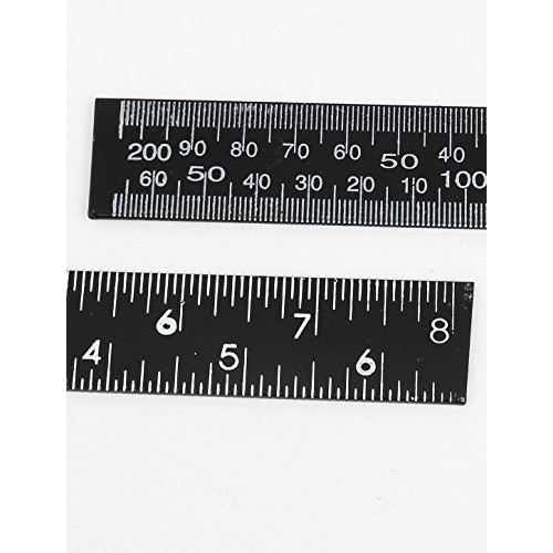 Carpenter Dual Side Angle 0-30cm 0-12inch Scale L Square Ruler 2 Pcs