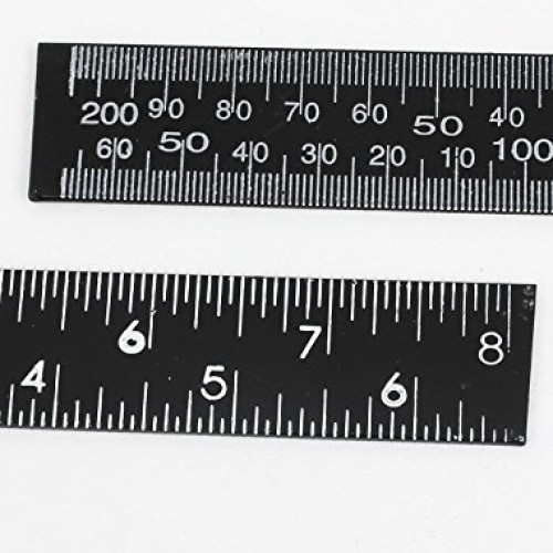 Carpenter Dual Side Angle 0-30cm 0-12inch Scale L Square Ruler 2 Pcs