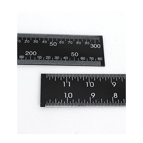 Carpenter Dual Side Angle 0-30cm 0-12inch Scale L Square Ruler 2 Pcs