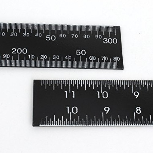 Carpenter Dual Side Angle 0-30cm 0-12inch Scale L Square Ruler 2 Pcs