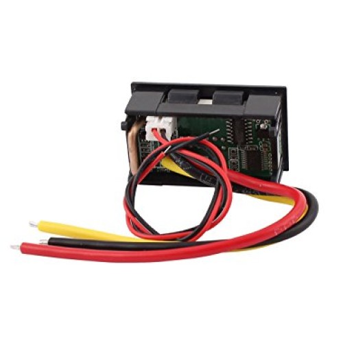 DC 0-200V 20A Blue Red LED Dual Digital Panel Voltmeter Ammeter Meter